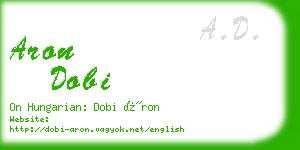 aron dobi business card